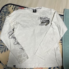 値下げ！MCD ロングTシャツ　白　刺繍　Sサイズ