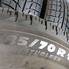 冬 VW ポロ 14インチ【富山】185/70R14 ミシュラン PCD100 フォルクス