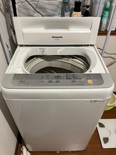 5.0kg 全自動洗濯機 抗菌加工 NA-F50B10 2017年製