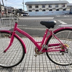 【27インチ自転車】6段変速付　前後タイヤ、チェーン、前カゴ、鍵新品❗️スペアキーあり　柔らかサドル使用❗️若林自転車　浜大津店　SALE中❗️