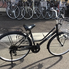 27インチ黒中古自転車修理済み 黒27インチ整備済中古自転車