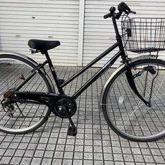 【27インチ自転車】外装6段変速付　LEDオートライト仕様　前後タイヤ、チェーン新品❗️若林自転車　浜大津店　SALE中❗️