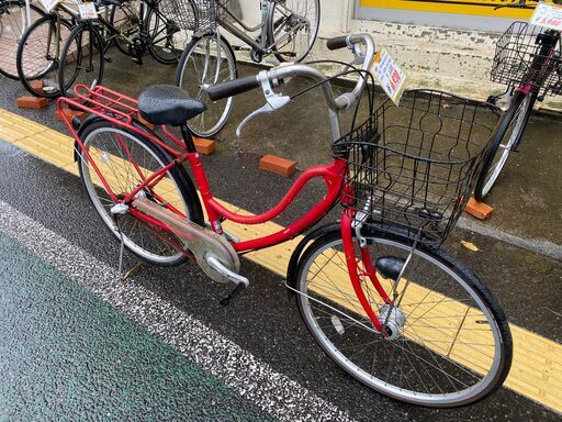 リサイクルショップどりーむ天保山店　No.985　自転車　女性にも乗りやすい26インチ！ギア付き！