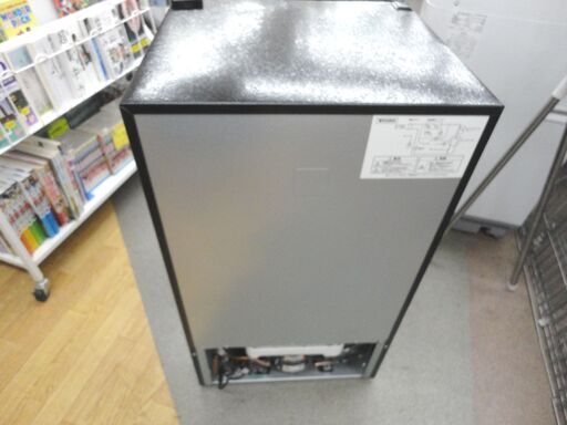 西岡店 冷蔵庫 2ドア 87L 2021年製 アイリスオーヤマ PRC-B092D-M 木目調 80Lクラス 単身・一人暮らし