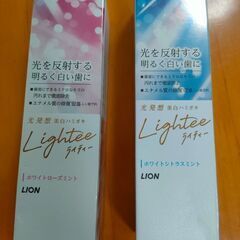 Lightee ライオン　美白　歯磨き粉2個　ライティー