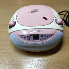 WINTECH CDラジオ(ピンク)