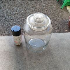 ガラス　レトロ保存瓶