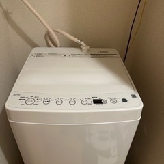【ネット決済・配送可】美品 全自動洗濯機 ホワイト BW-45A...