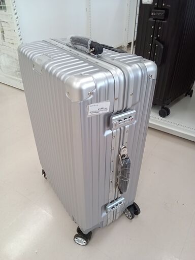 ★ジモティ割あり★  キャリーケース シルバー W42×D25×H64 クリーニング済み TC693