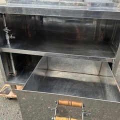 動確済み】業務用 炭火焼き グリラー バーナー付き 都市ガス 特注品