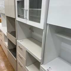 ☆ジモティ割あり☆ パモウナ 食器棚 茶 H194×W120×D50 クリーニング 