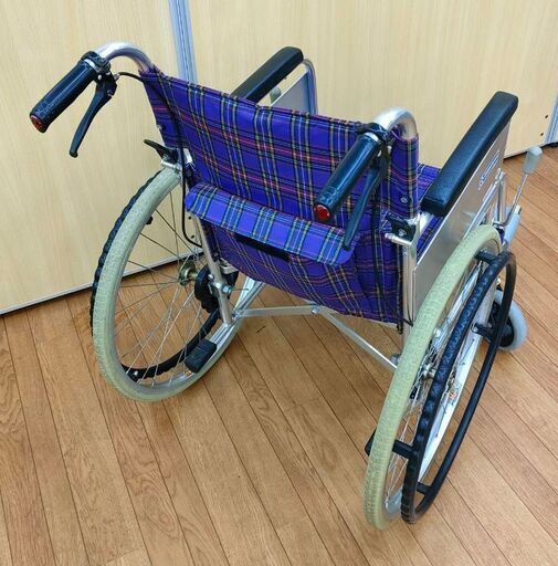 KAWAMURA 車椅子 車イス 自走式 折りたたみ パープル