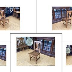 M45　アンティーク　ヴィンテージ　楢/ナラ材　classic/クラシック　ダイニング6点セット