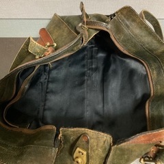 革製 アンティークバッグ ビジネスバッグ ハンドメイド手作り メンズ 男性 中古