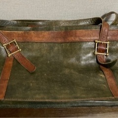 革製 アンティークバッグ ビジネスバッグ ハンドメイド手作り メンズ 男性 中古