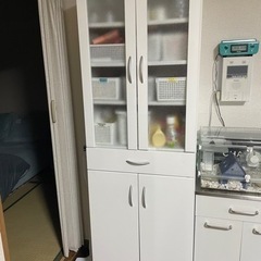 中古】青梅市の食器棚、キッチン収納を格安/激安/無料であげます・譲り