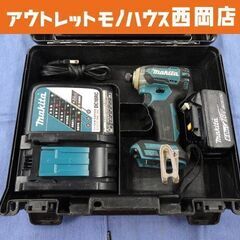 マキタ 18V 6.0Ah 充電式インパクトドライバ TD170D ブルー バッテリ 充電器 ケース付 makita 西岡店