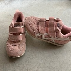 アシックス　薄ピンク　スニーカー　16cm asics