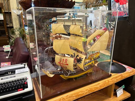 【愛品館八千代店】SPNISH GALLEON　帆船模型　ケース付き