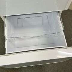 ⑩【税込み】美品 日立 265L 3ドア 冷蔵庫 真空チルド R-S27JV ホワイト まんなか野菜室 2018年製【PayPay使えます】