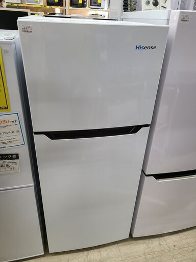 J4179 ★6ヶ月保証付★　Hisense　ハイセンス　２ドア冷蔵庫　HR-B12C　ホワイト　2019年製 クリーニング済み
