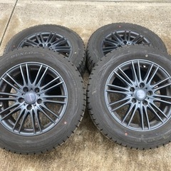 ★ダンロップスタッドレスタイヤ215/60R16　アルミホイールセット　走行距離少