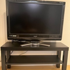 SHARP 液晶カラーテレビ　＋　IKEA テレビ台