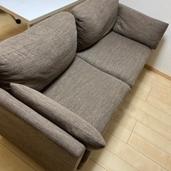 ニトリ3人用布張りソファー ダークモカ