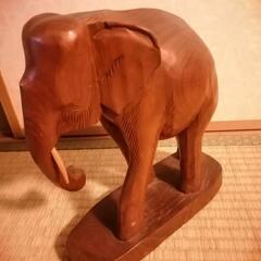 象🐘の木の置物　