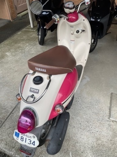 ピンクで可愛いバイクです