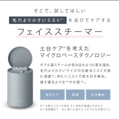 スチーマー 美顔器 SALONIA サロニア【ピュアブライト スチーマー】　未開封　27500円