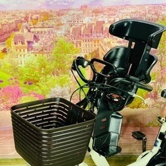 ❹5891子供乗せ電動アシスト自転車Panasonic20インチ良好バッテリー