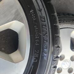 商談中です🙇‍♀️広島　軽自動車用　スタッドレスタイヤ　スズキ純正14インチホイール付き4本セット　155 65 14 