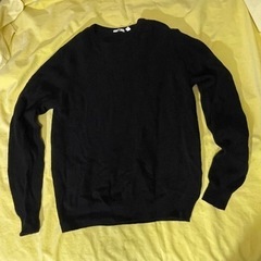 ユニクロ　UNIQLO メンズセーター　黒色　サイズXL