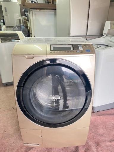 北九州市内配送無料　保証付き　日立 HITACHI BD-S7400L-N [ななめ型ドラム式洗濯乾燥機（9kg） 左開き・シャンパン ヒートリサイクル・風アイロン・ビッグドラムスリム]
