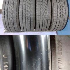 冬 トヨタ純正 ルーミー 14インチ【富山】165/65R14 人気 ブリジストン ブリザック VRX2 日本製 タンク ルーミー ダイハツ トール パッソ 中古 4本