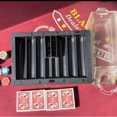 ★ブラックジャックテーブル BLACK JACK カジノ トランプゲーム トランプ付き　