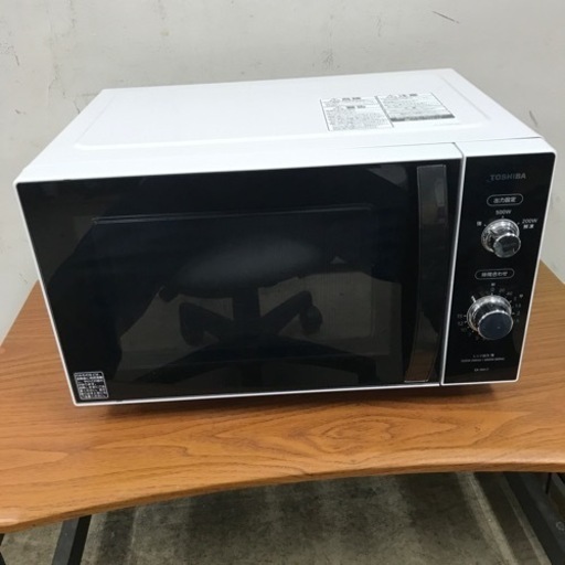 I2312-661 TOSHIBA 電子レンジ ER-SM17 2018年製 動作確認済み キズ汚れ有り