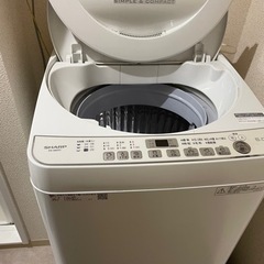 洗濯機　SHARP ES-G60TC