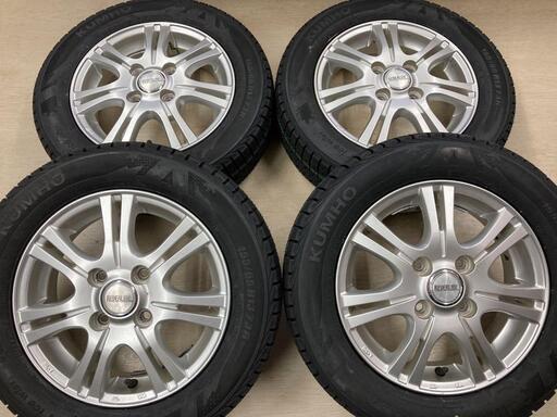 中古ホイールに新品155/65R13スタッドレスセット！ライフ、ザッツなどに