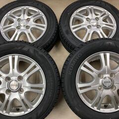 中古ホイールに新品155/65R13スタッドレスセット！ライフ、...