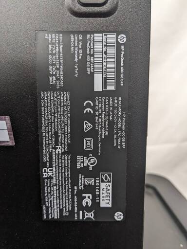 HP ProDesk SSD(128GB)＋HDD(500GB)動作保証付き!A02