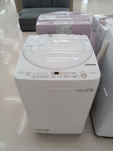 ★ジモティ割あり★ SHARP 洗濯機 ES-KS-70W 7.0ｋｇ 21年製 動作確認／クリーニング済み TC703