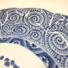 古伊万里 染付 蛸唐草文　皿 直径 約21.5cm 中古 札幌市厚別区 厚別店