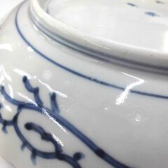 古伊万里 染付 蛸唐草文　皿 直径 約21.5cm 中古 札幌市厚別区 厚別店