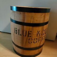 【決まりました。】珈琲豆の樽で雰囲気のある木樽です。✨オシャレに...