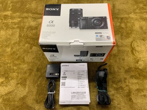 【愛品館江戸川店】SONY α6000 ILCE-6000Y ダブルズームレンズキット　2014年モデル　お問合せID：131-020099-007