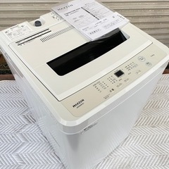 美品/MAXZENマクスゼン/2021年製5キロ全自動洗濯機/取...