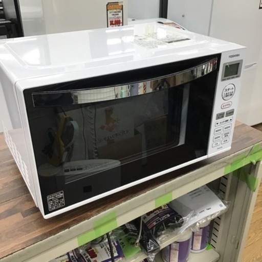 #L-58【ご来店頂ける方限定】TOSHIBAのフラット電子レンジです