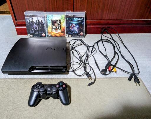 ps3 本体動作確認済　ソフト3本付き